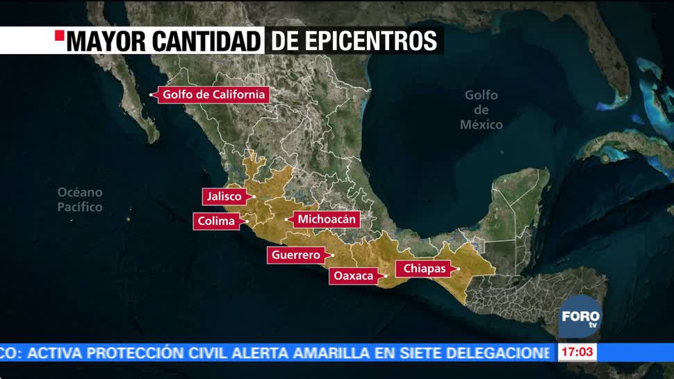 Más de 12 mil sismos en 3 meses en México