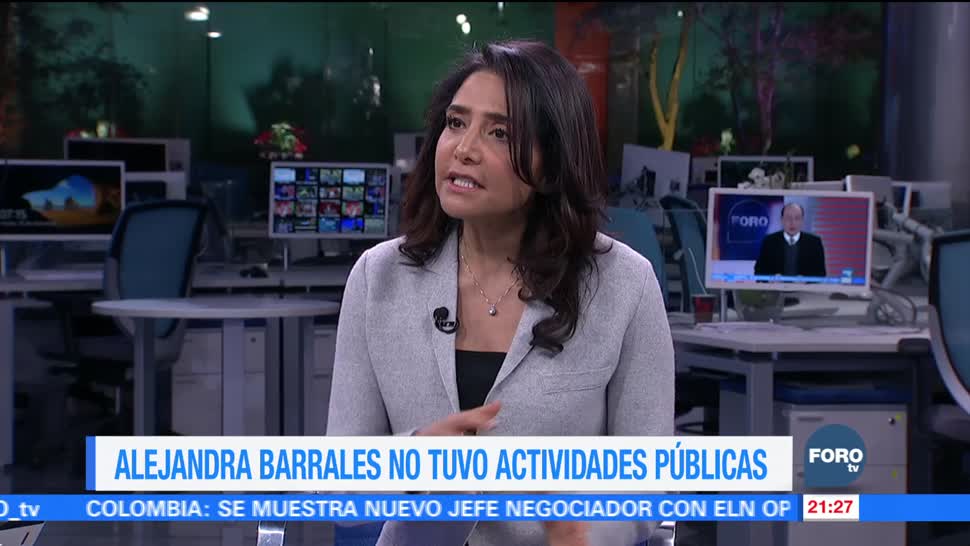 Alejandra Barrales no tuvo actividades públicas