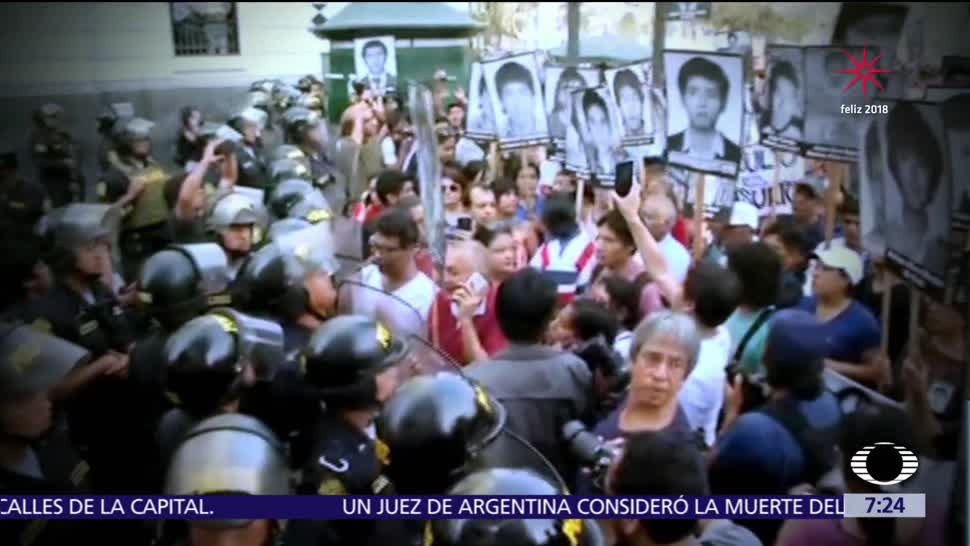 Miles de peruanos protestan contra el indulto concedido a Fujimori