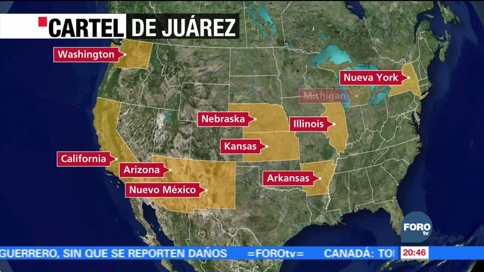 Presencia de cárteles mexicanos en Estados Unidos
