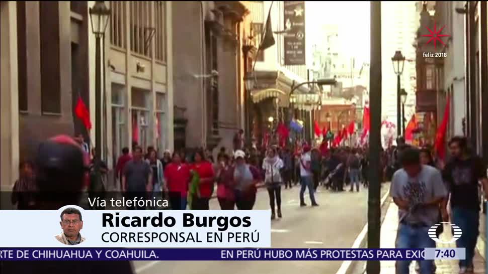 Convocan nuevas protestas en Perú por rechazo al indulto de Fujimori