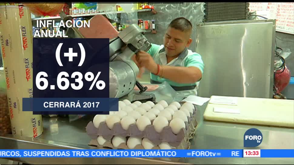 México cerrará 2017 con inflación mayor al 6.63 por ciento: Banxico