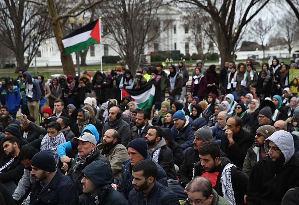 Protestan musulmanes en la Casa Blanca por decisión de Trump sobre Jerusalén