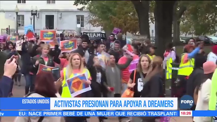 Activistas exigen apoyo a ‘dreamers’ en Estados Unidos