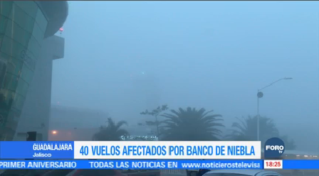 Menos 40 Vuelos Resultan Afectados Neblina Guadalajara