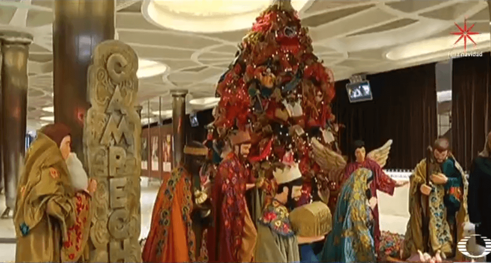 Artesania de Campeche adorna la Navidad en el Vaticano