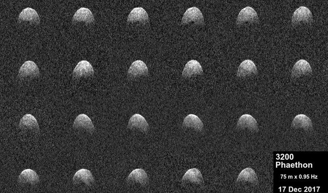 NASA difunde imágenes asteroide Faetón acercándose Tierra