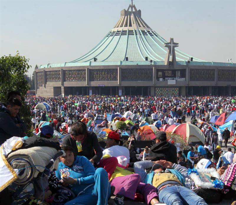 se esperan siete millones peregrinos basilica guadalupe