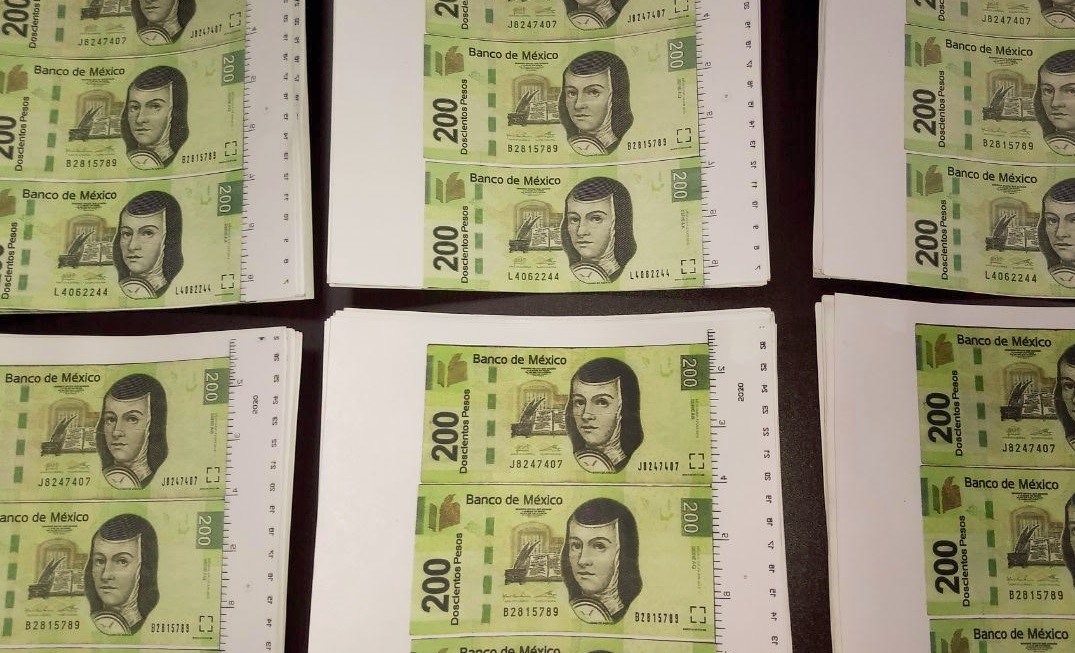 aseguran 44 mil pesos mas 200 billetes falsos culiacan sinaloa