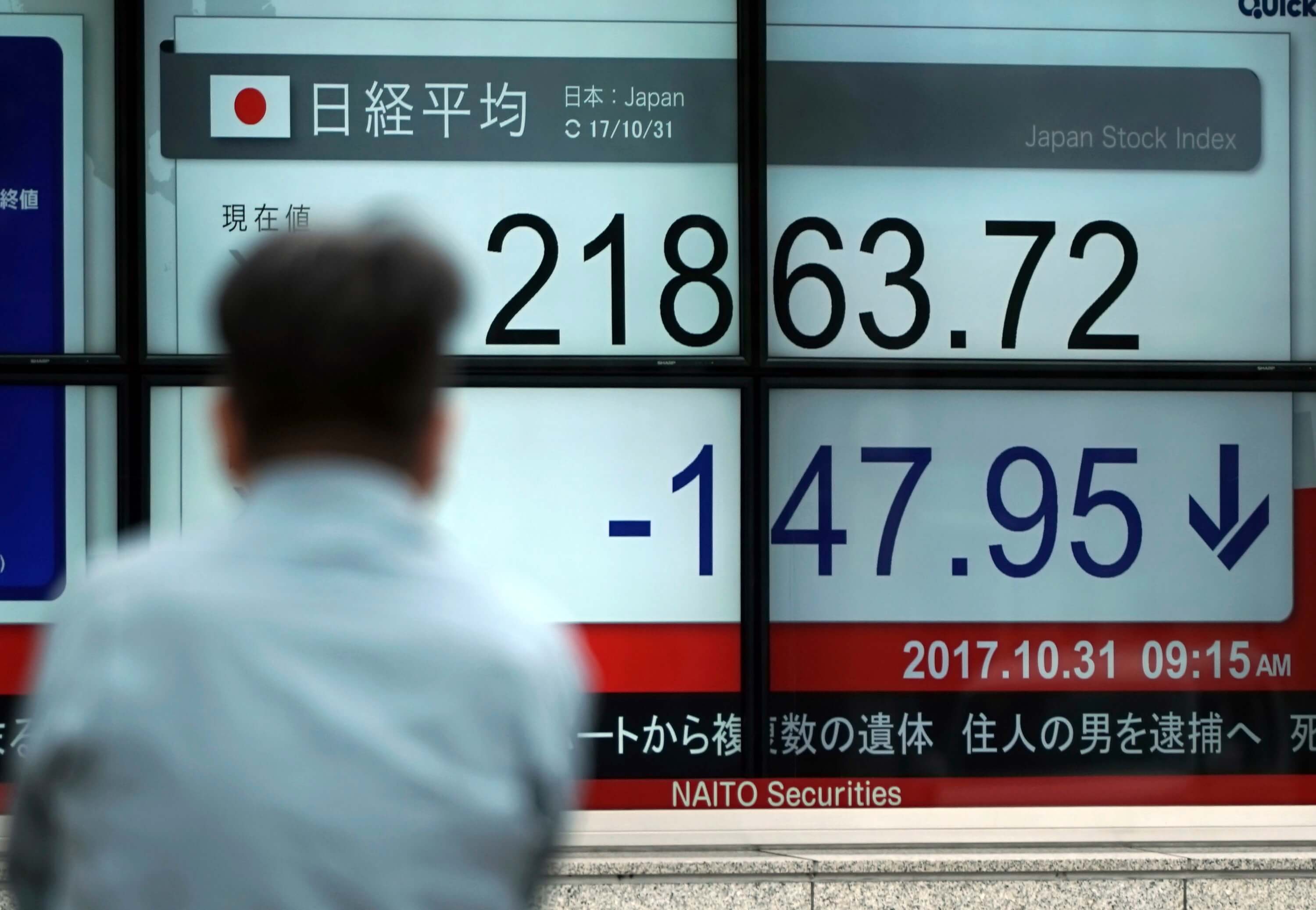 Bolsa de Tokio cae, a la espera de la Reserva Federal