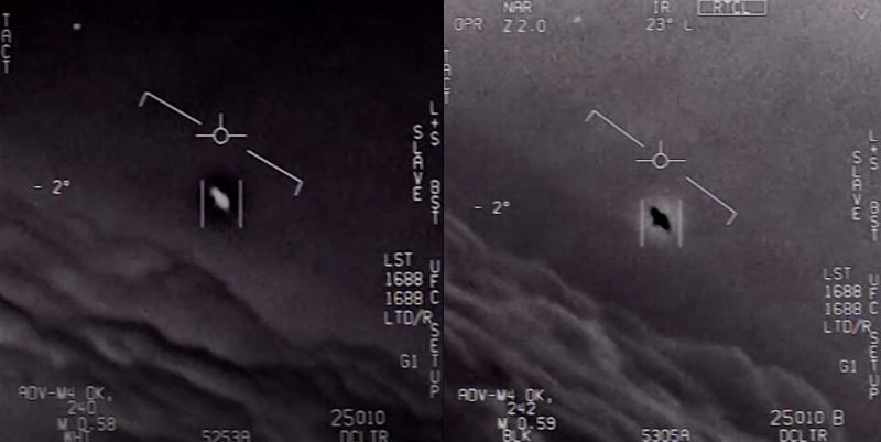 Video del encuentro de un avión de combate con un supuesto OVNI