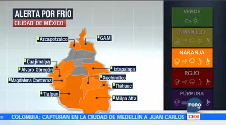 Ciudad México Activa Alerta Naranja Frío