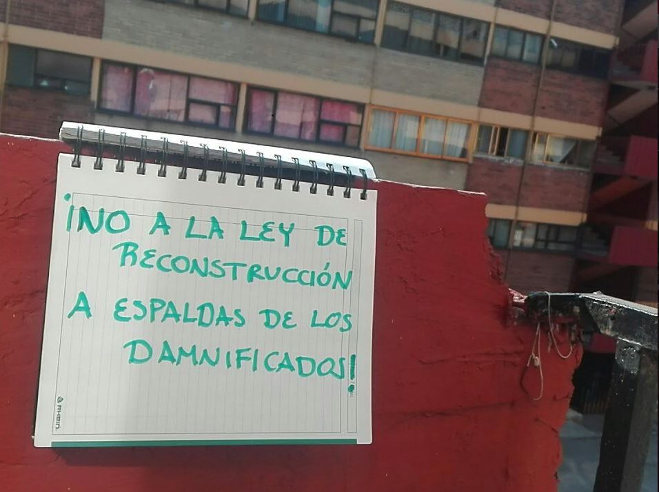 damnificados rechazan ley reconstruccion ciudad mexico