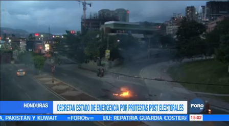 Decretan Estado Emergencia Protestas Post Electorales Honduras