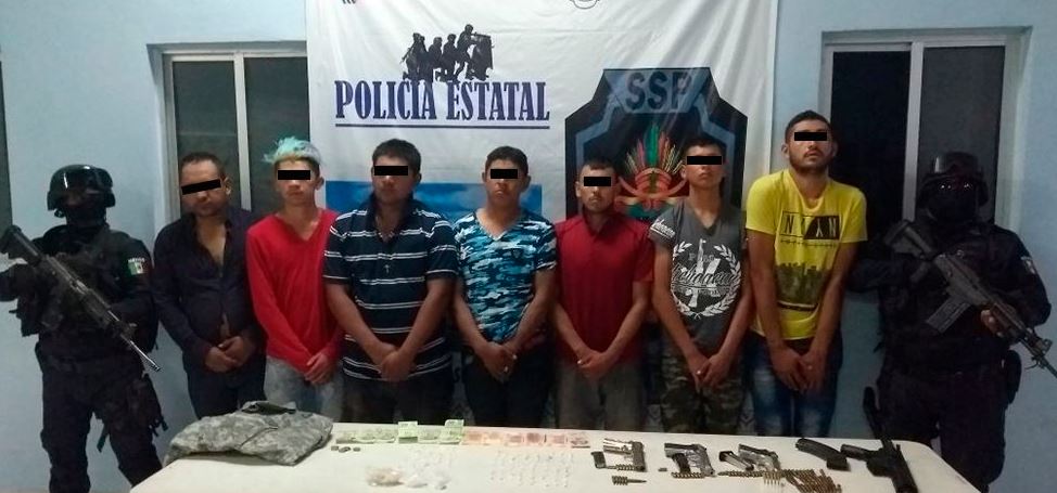 Detienen a 7 personas con armamento de grueso calibre en ciudad Altamirano, Guerrero