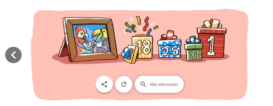 Doodle de Google animado por la Navidad