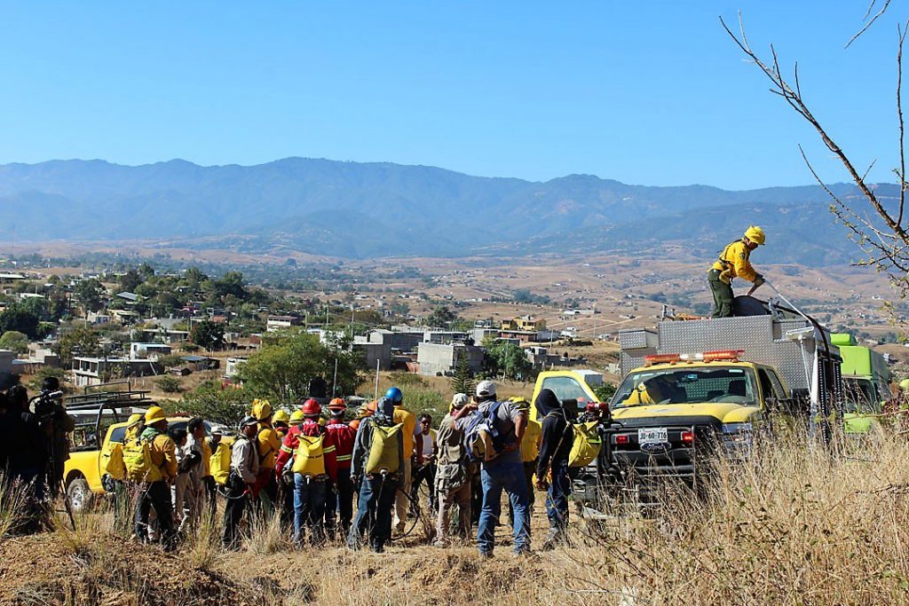Inicia operativo decembrino contra incendios forestales en Oaxaca