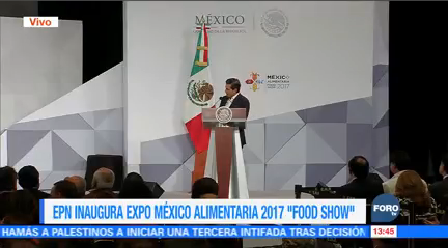 Enrique Peña Nieto inaugura Expo Agroalimentaria Food Show 2017