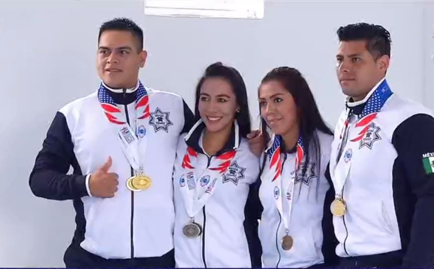 Mexicanos ganan medallas de oro en los Juegos Mundiales de Policías y Bomberos.