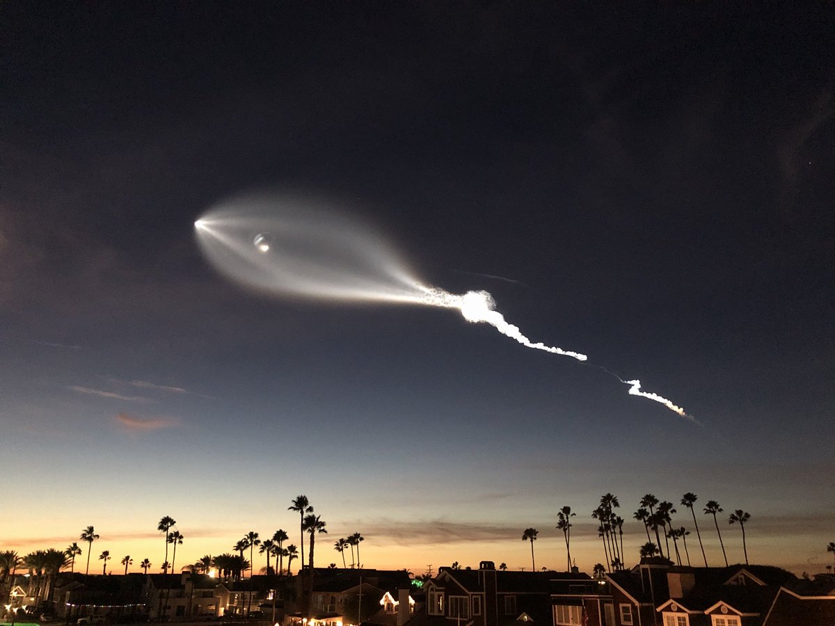 Lanzamiento cohete Falcon 9 SpaceX causa conmoción California