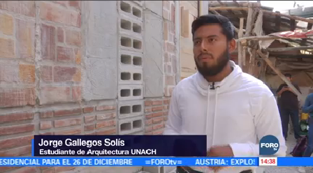 Estudiantes Chiapanecos Construyen Casas Damnificados