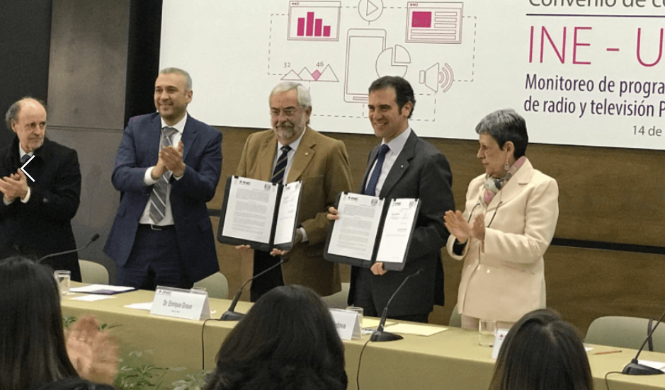 Firma INE convenio de colaboración con la UNAM