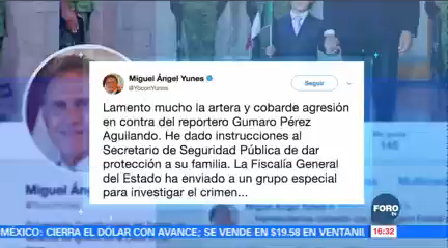 Gobernador Veracruz Lamenta Homicidio Periodista