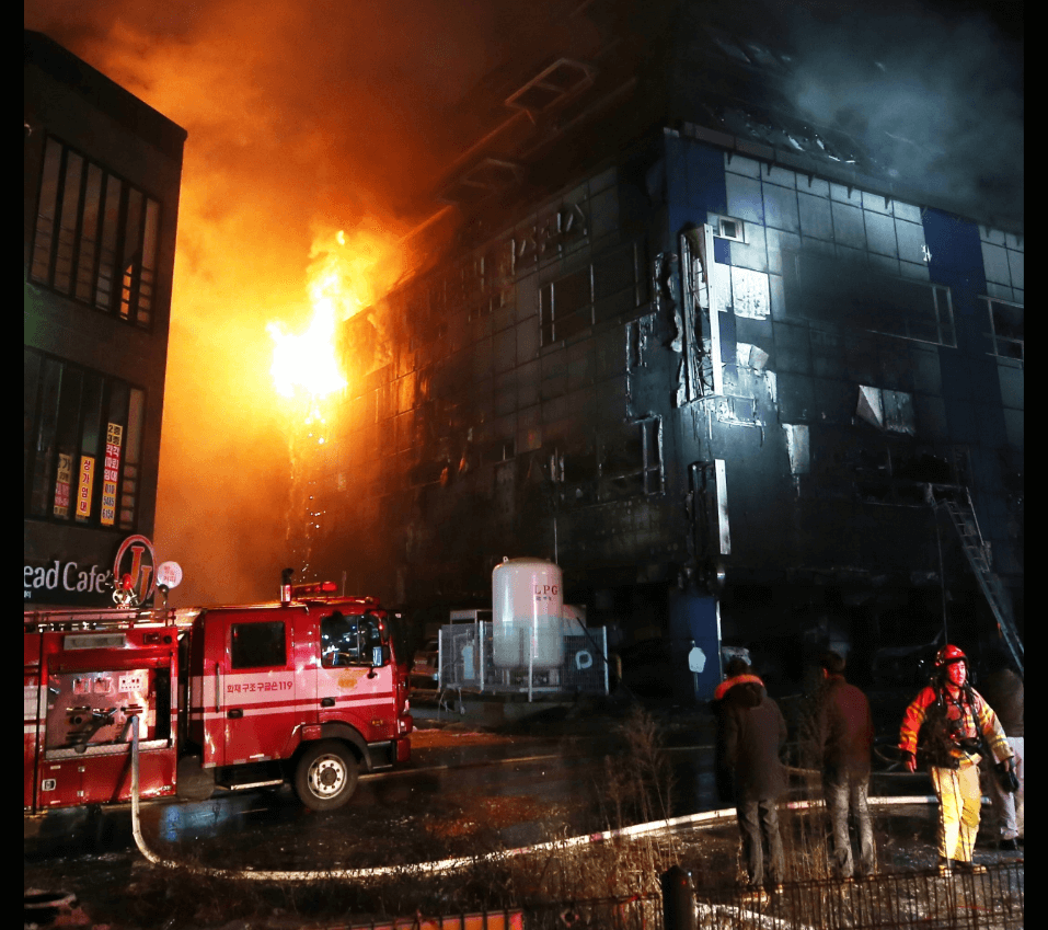 Incendio en Corea del Sur deja 28 muertos