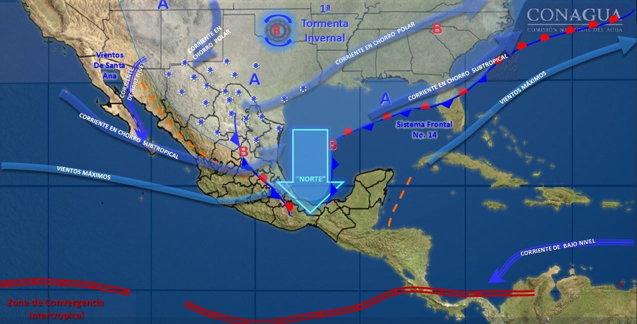Se mantendrán temperaturas de menos 5 grados en gran parte de México