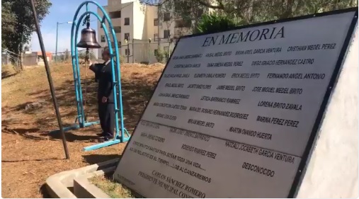 Recuerdan a víctimas de San Martín Texmelucan, Puebla