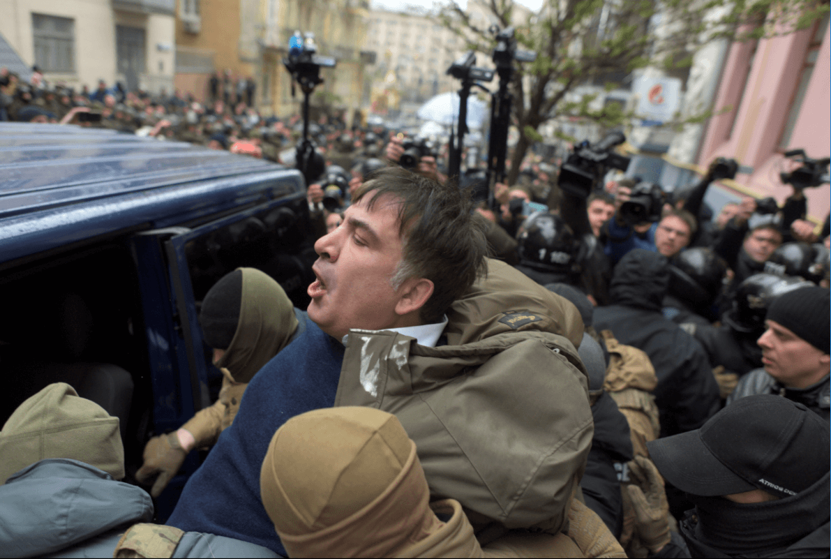 Mijaíl Saakashvili fue detenido por las fuerzas de seguridad de Ucrania