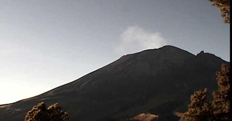 Monitoreo del volcán Popocatépetl del 1 de diciembre