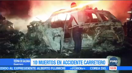 Mueren 10 Personas Carretera Acapulco Zihuatanejo Accidente