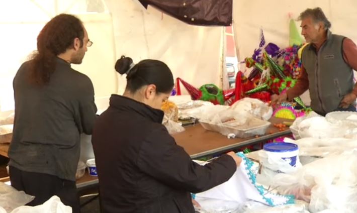 Damnificados del multifamiliar de Tlalpan pasan la Navidad en campamentos