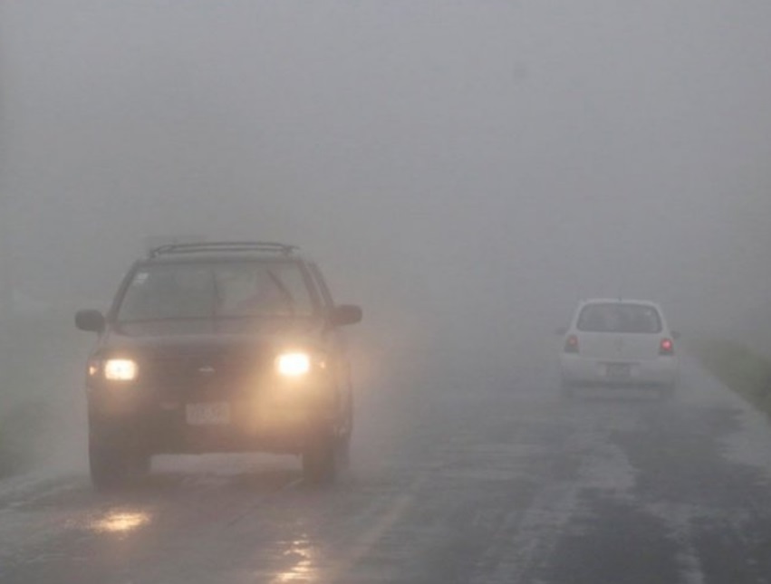 Neblina dificulta la visibilidad en el Circuito Exterior Mexiquense