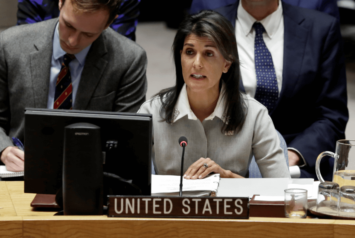 Nikki Haley, embajadora estadounidense ante la ONU