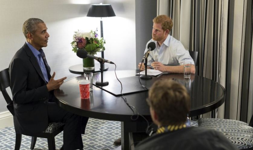 Príncipe Harry entrevista a Barack Obama para un programa de radio