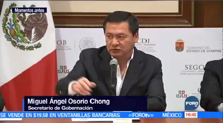 Osorio Chong Firma Convenio Atender Desplazados Chiapas