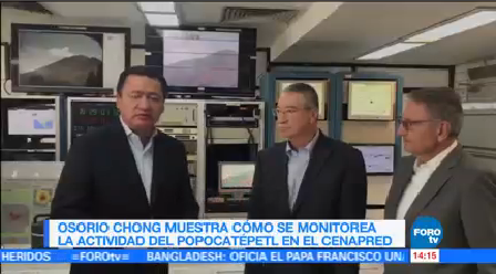 Osorio Chong Muestra Monitorea Popocatépetl