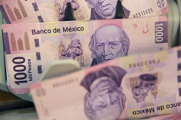 El peso mexicano pierde por tercera sesión consecutiva