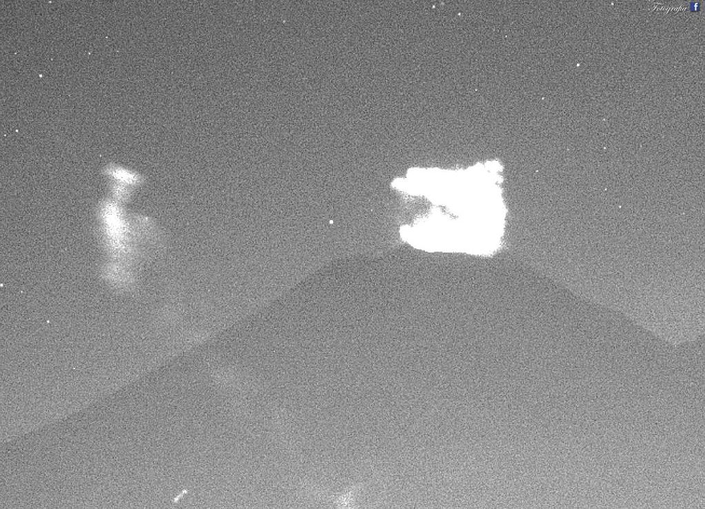 volcan popocatepetl registra explosion y emisiones constantes