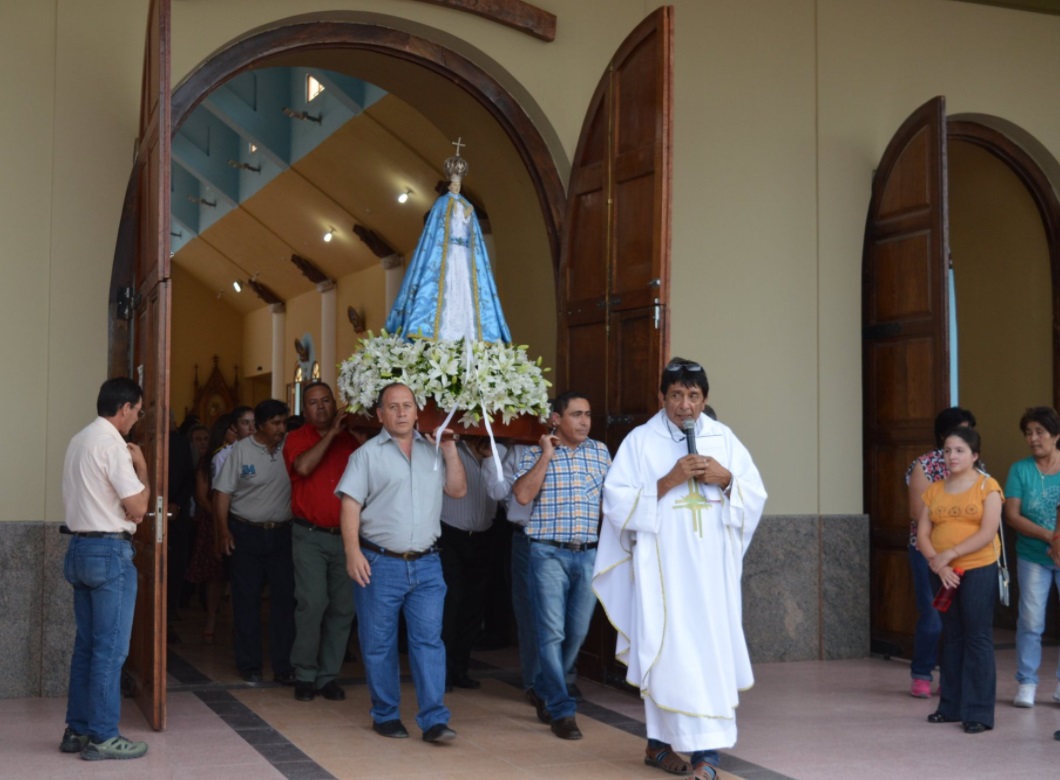 Realizan procesión de la Virgen de la Concepción en Campeche
