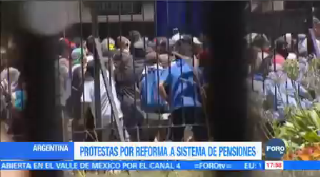 Protestas Reforma Pensiones Argentina