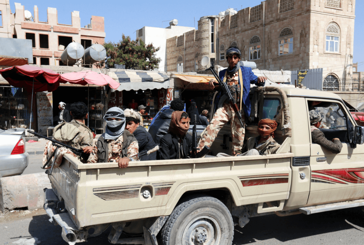 Rebeldes hutíes en Yemen. (EFE)