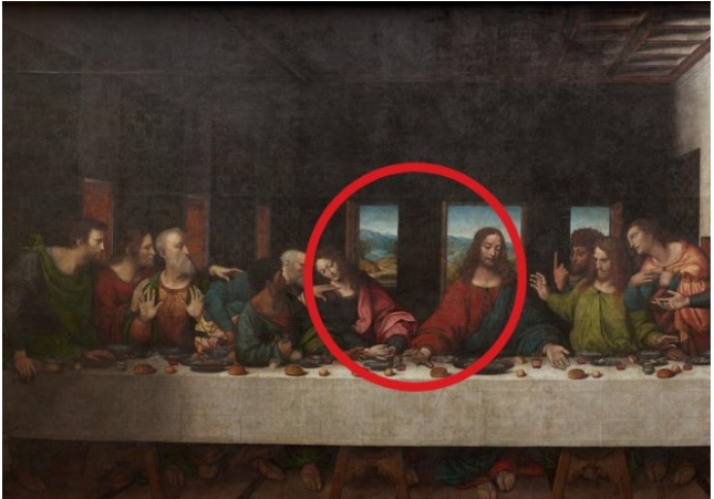Descubren que Leonardo Da Vinci pintó parte de un cuadro en abadía belga