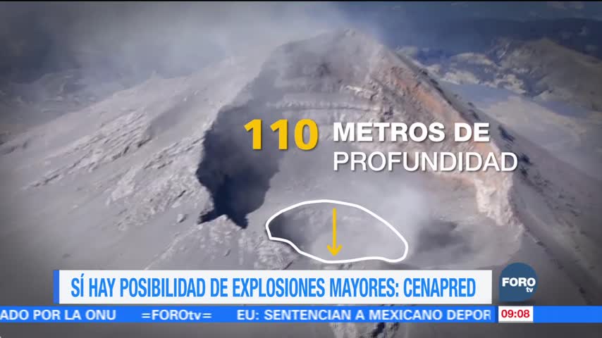 Segundo cráter en Popocatépetl traería explosiones mayores: Cenapred