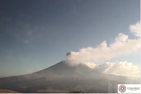 El Volcán Popocatépetl incrementa su actividad