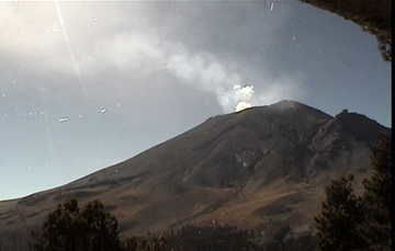cenapred reporta exhalaciones del volcan popocatepetl