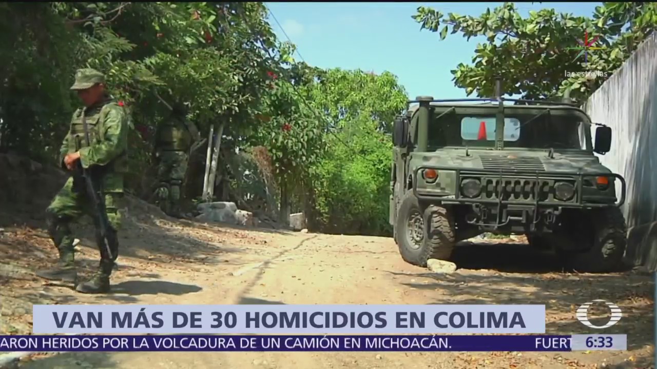 30 homicidios a inicio de año en Colima