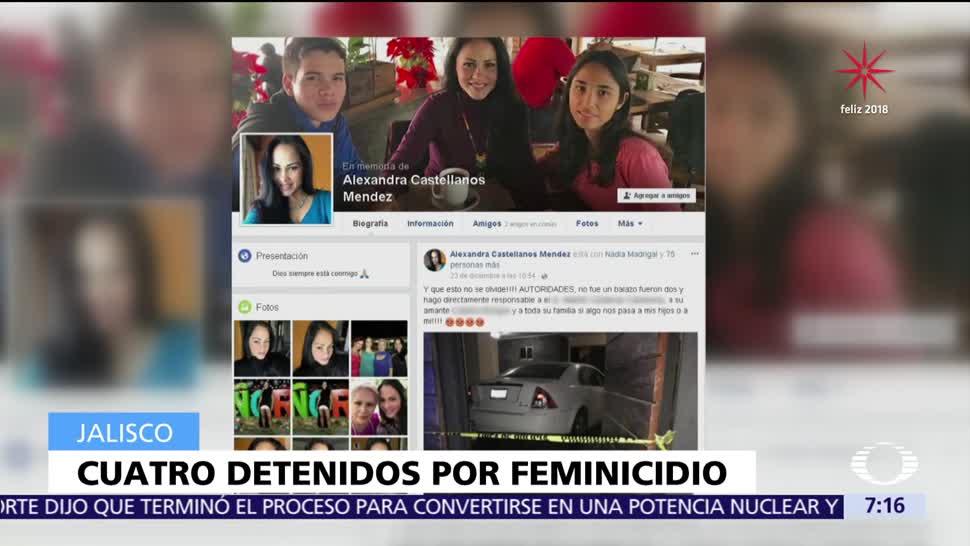 Jalisco detiene a cuatro presunto feminicidas